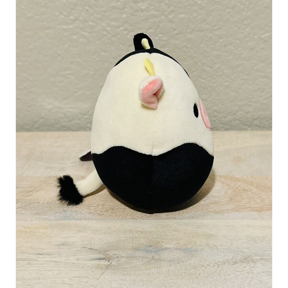 Brand New Squishmallow 4.5” Connor The Cow Plush Flower Belly 2023 - Picture 4 of 5